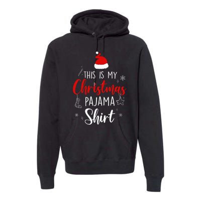 Funny Christmas Pj Pajama Pjs For Family Premium Hoodie