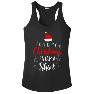 Funny Christmas Pj Pajama Pjs For Family Ladies PosiCharge Competitor Racerback Tank