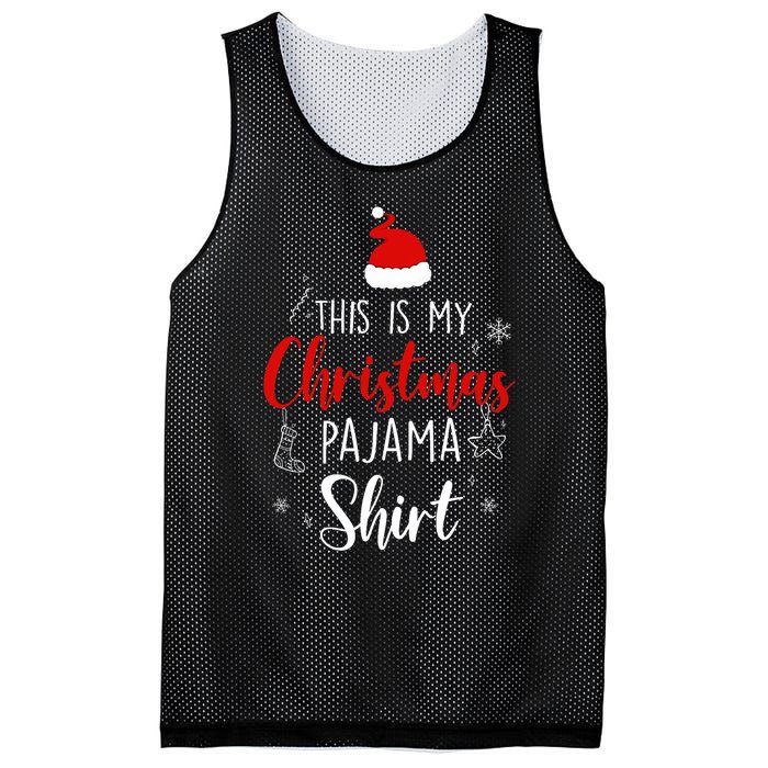 Funny Christmas Pj Pajama Pjs For Family Mesh Reversible Basketball Jersey Tank