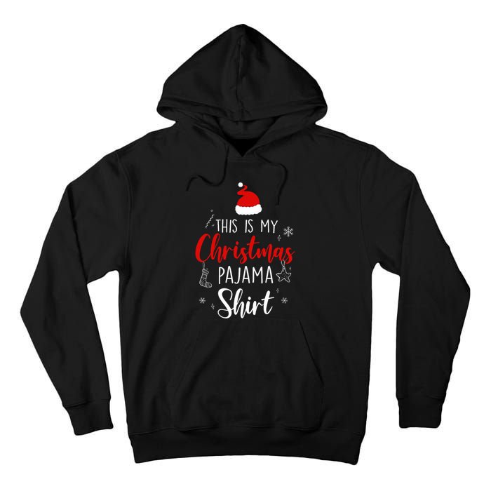 Funny Christmas Pj Pajama Pjs For Family Tall Hoodie