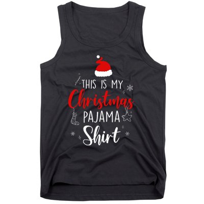 Funny Christmas Pj Pajama Pjs For Family Tank Top