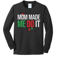 Family Christmas Pajamas Matching Mom  Kids Long Sleeve Shirt