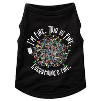 Funny Christmas Problem With Tangled Lights Doggie Tank