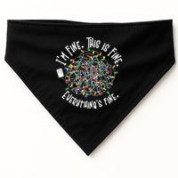 Funny Christmas Problem With Tangled Lights USA-Made Doggie Bandana