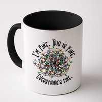 Funny Christmas Problem With Tangled Lights Mug