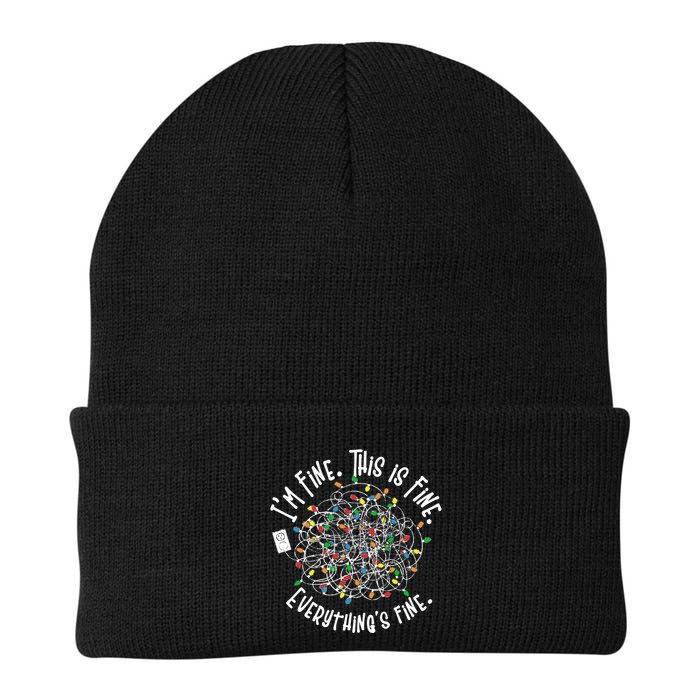 Funny Christmas Problem With Tangled Lights Beanie