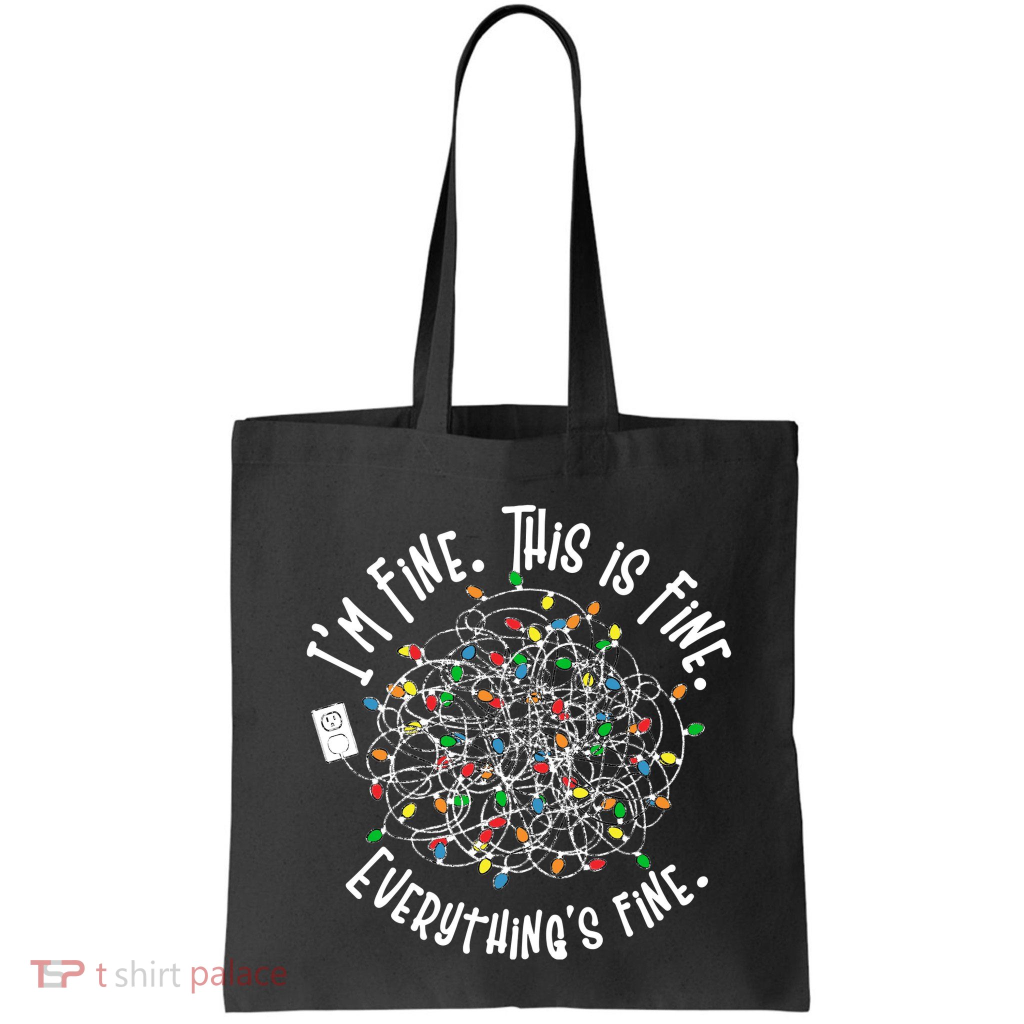 Funny Christmas Problem With Tangled Lights Bag
