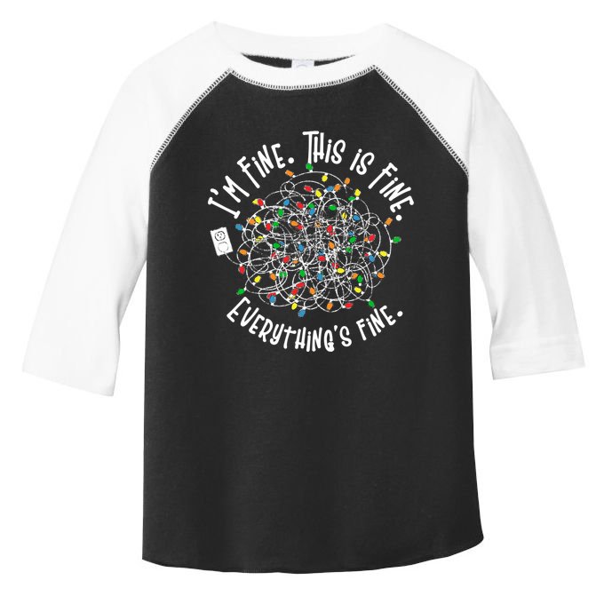 Funny Christmas Problem With Tangled Lights Toddler Fine Jersey T-Shirt