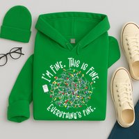 Funny Christmas Problem With Tangled Lights Hoodie