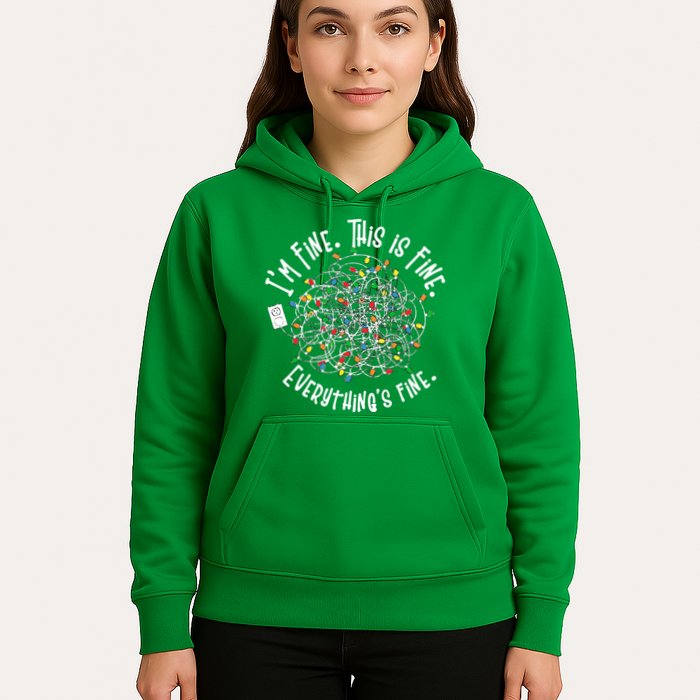 Funny Christmas Problem With Tangled Lights Hoodie