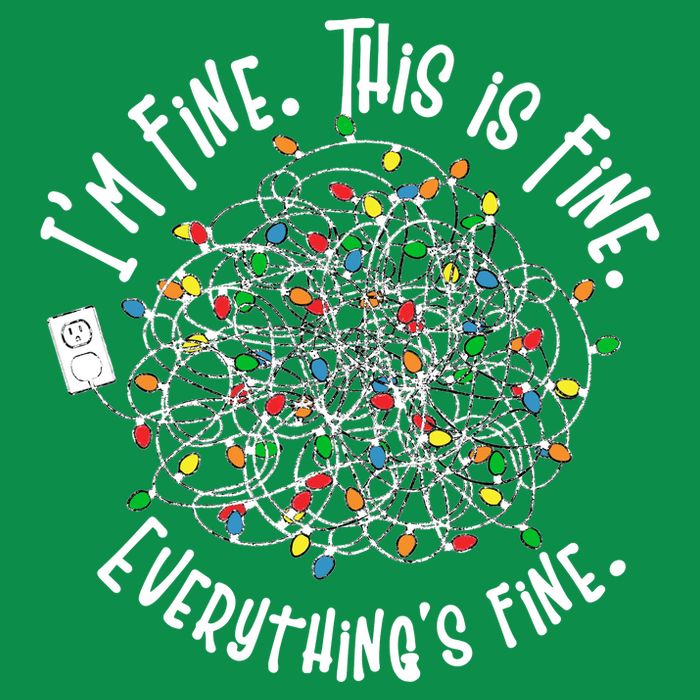 Funny Christmas Problem With Tangled Lights Hoodie