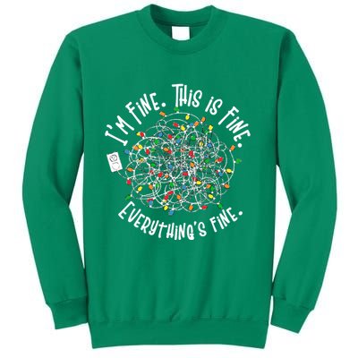 Funny Christmas Problem With Tangled Lights Sweatshirt