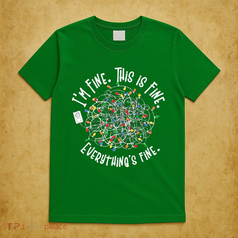 Funny Christmas Problem With Tangled Lights T-Shirt