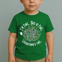 Funny Christmas Problem With Tangled Lights Toddler T-Shirt