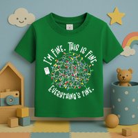Funny Christmas Problem With Tangled Lights Toddler T-Shirt