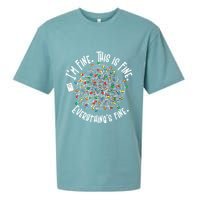 Funny Christmas Problem With Tangled Lights Sueded Cloud Jersey T-Shirt