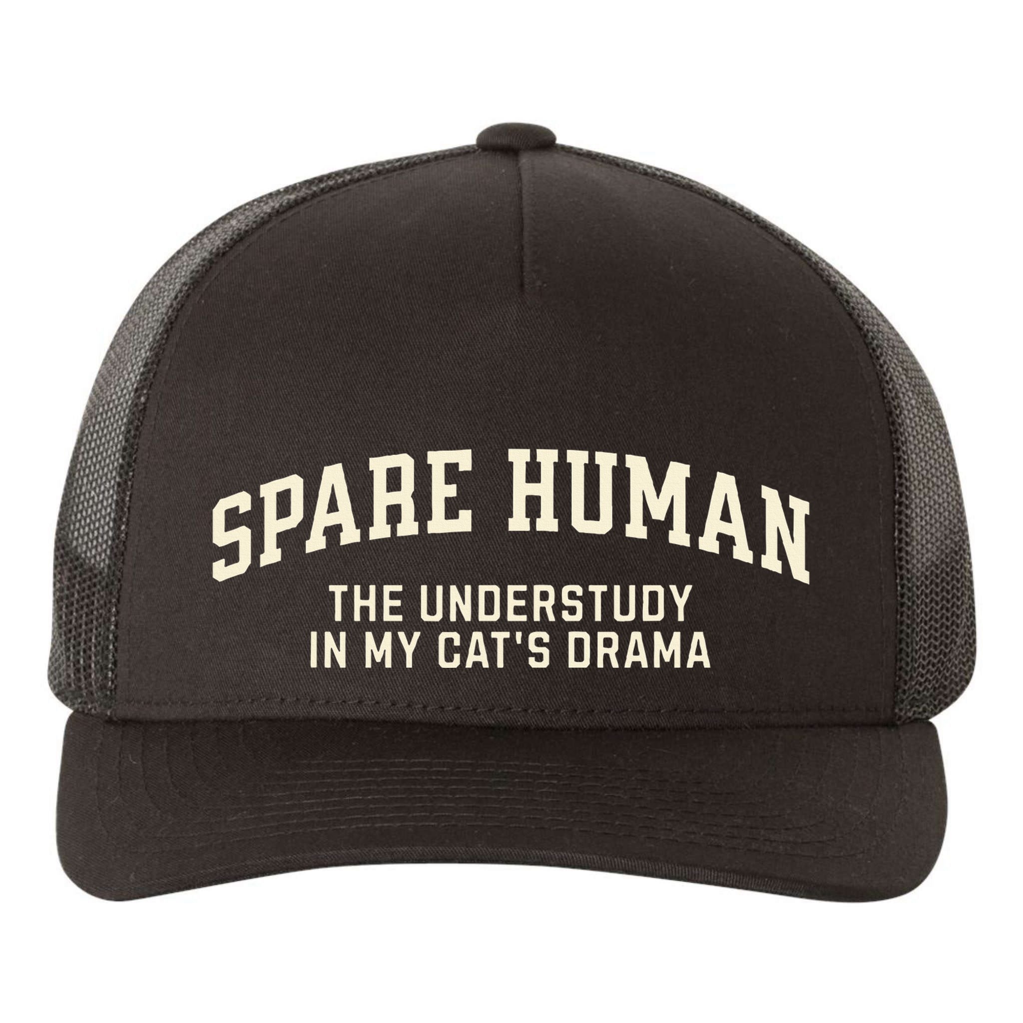 Funny Cat Parent Spare Human Sarcastic Yupoong Adult 5-Panel Trucker Hat