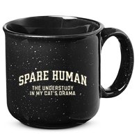 Funny Cat Parent Spare Human Sarcastic 15oz Campfire Ceramic Mug