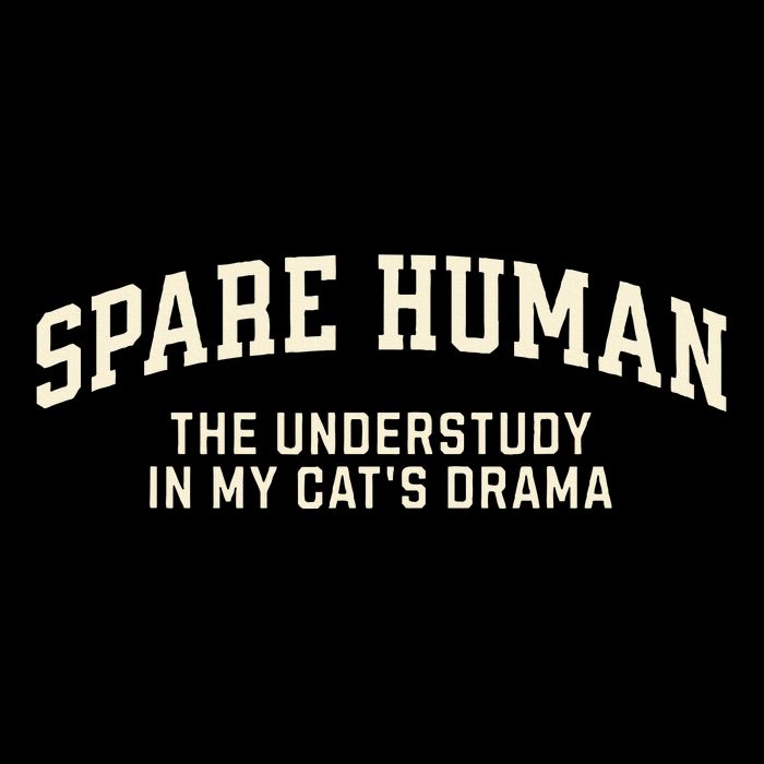 Funny Cat Parent Spare Human Sarcastic Drawstring Bag