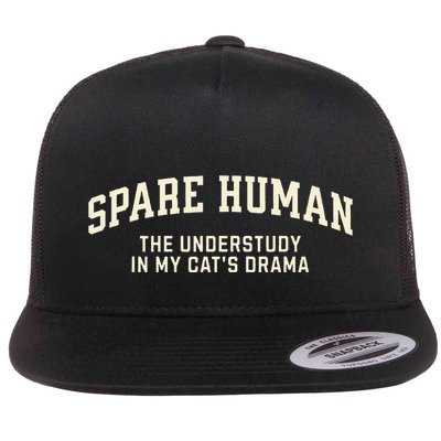 Funny Cat Parent Spare Human Sarcastic Flatbill Hat