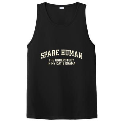 Funny Cat Parent Spare Human Sarcastic PosiCharge Competitor Tank