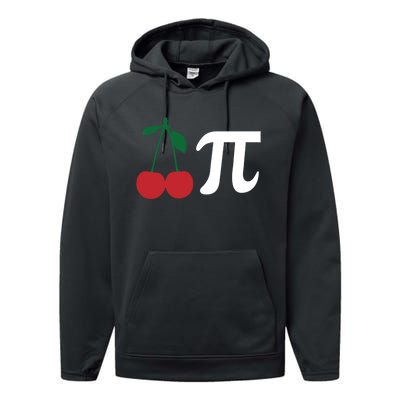 Funny Cherry Pi Day March 14 Math Lover Science Teacher Cute Gift Performance Fleece Hoodie