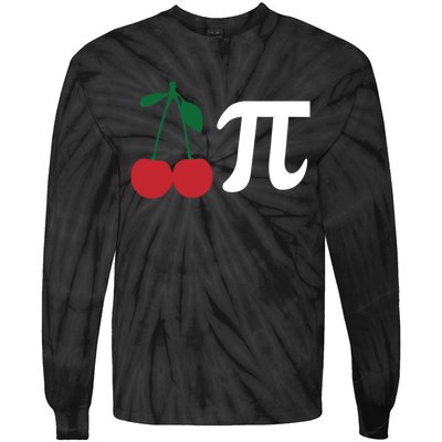 Funny Cherry Pi Day March 14 Math Lover Science Teacher Cute Gift Tie-Dye Long Sleeve Shirt