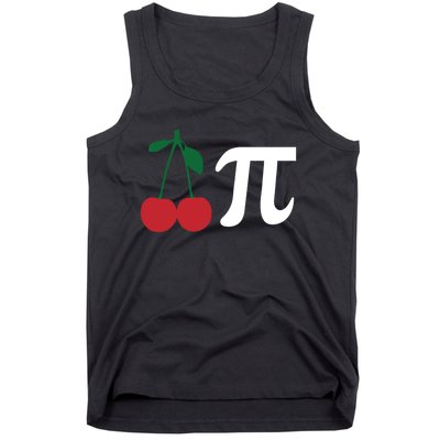 Funny Cherry Pi Day March 14 Math Lover Science Teacher Cute Gift Tank Top