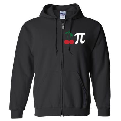 Funny Cherry Pi Day March 14 Math Lover Science Teacher Cute Gift Full Zip Hoodie