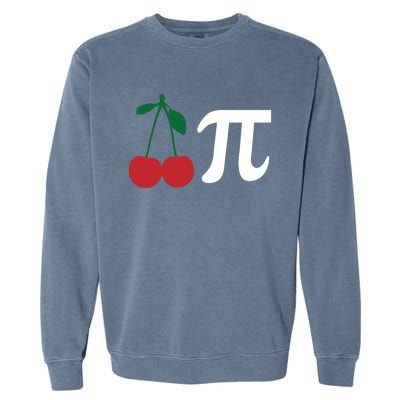 Funny Cherry Pi Day March 14 Math Lover Science Teacher Cute Gift Garment-Dyed Sweatshirt