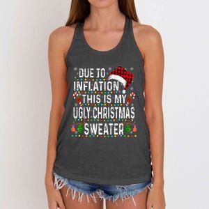 Family Christmas Pajama Funny Christmas 2024 Women's Knotted Racerback Tank