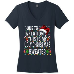 Family Christmas Pajama Funny Christmas 2024 Women's V-Neck T-Shirt