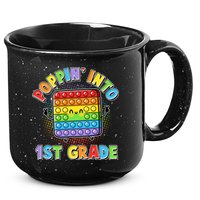 Funny Cute Poppin' Into 1st Grade Fidget Toy 15oz Campfire Ceramic Mug