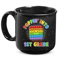 Funny Cute Poppin' Into 1st Grade Fidget Toy 15oz Campfire Ceramic Mug