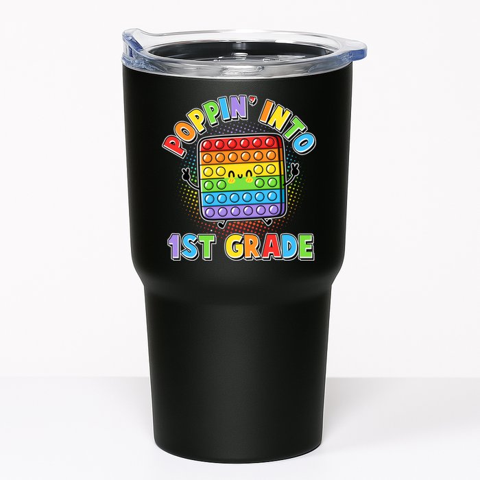 Funny Cute Poppin' Into 1st Grade Fidget Toy Tumbler