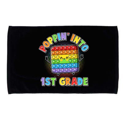 Funny Cute Poppin' Into 1st Grade Fidget Toy Microfiber Hand Towel