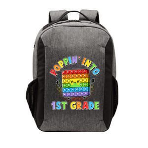 Funny Cute Poppin' Into 1st Grade Fidget Toy Vector Backpack