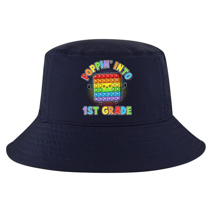 Funny Cute Poppin' Into 1st Grade Fidget Toy Cool Comfort Performance Bucket Hat