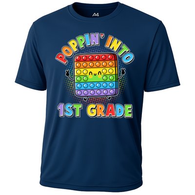 Funny Cute Poppin' Into 1st Grade Fidget Toy Performance Shirt