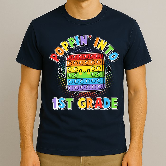 Funny Cute Poppin' Into 1st Grade Fidget Toy T-Shirt