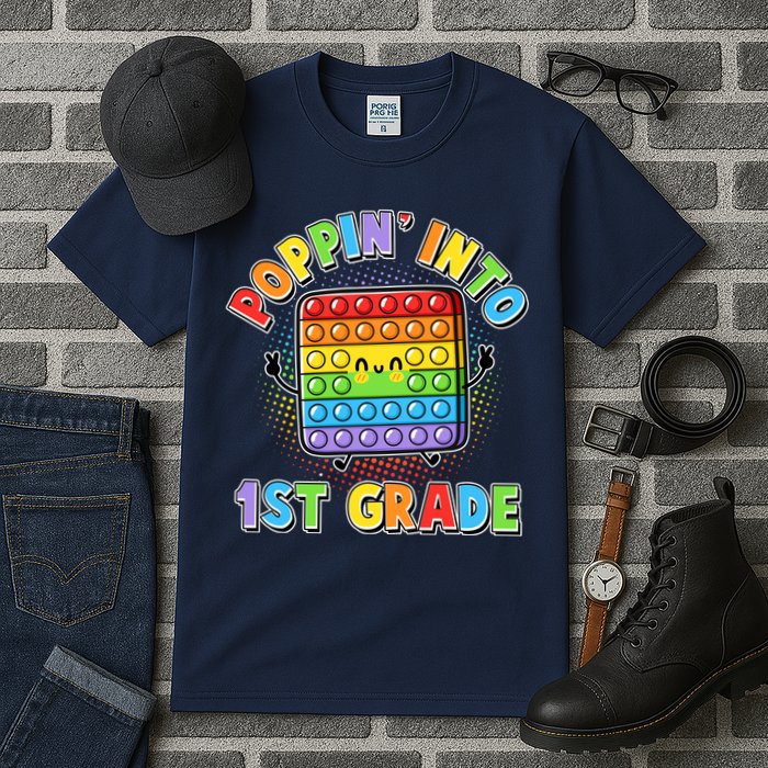 Funny Cute Poppin' Into 1st Grade Fidget Toy Tall T-Shirt