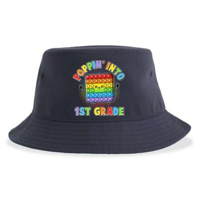 Funny Cute Poppin' Into 1st Grade Fidget Toy Sustainable Bucket Hat