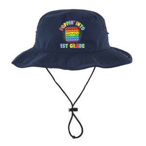 Funny Cute Poppin' Into 1st Grade Fidget Toy Legacy Cool Fit Booney Bucket Hat