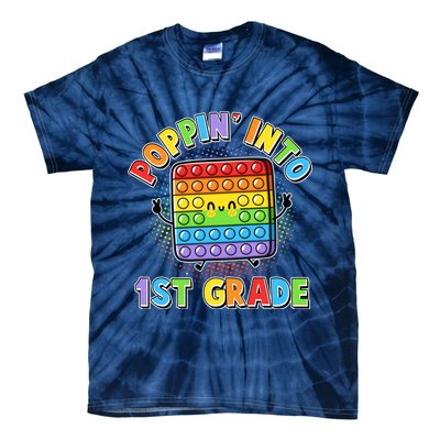 Funny Cute Poppin' Into 1st Grade Fidget Toy Tie-Dye T-Shirt