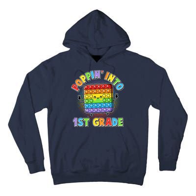 Funny Cute Poppin' Into 1st Grade Fidget Toy Tall Hoodie