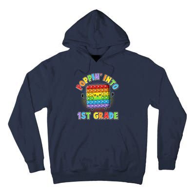 Funny Cute Poppin' Into 1st Grade Fidget Toy Tall Hoodie