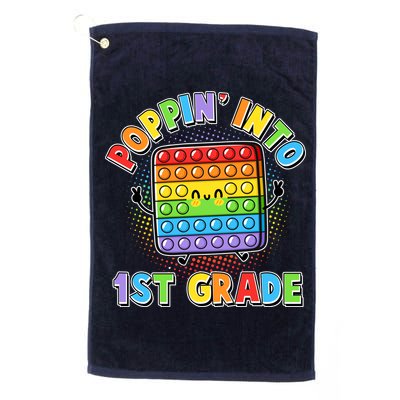 Funny Cute Poppin' Into 1st Grade Fidget Toy Golf Towel