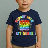 Funny Cute Poppin' Into 1st Grade Fidget Toy Toddler T-Shirt