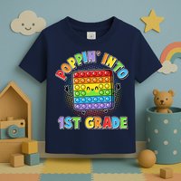 Funny Cute Poppin' Into 1st Grade Fidget Toy Toddler T-Shirt