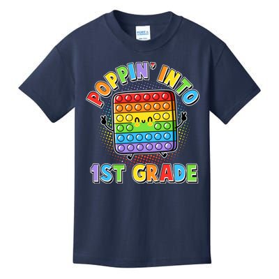 Funny Cute Poppin' Into 1st Grade Fidget Toy Kids T-Shirt